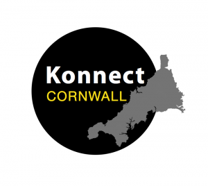 Circular-black Konnect Cornwall logo