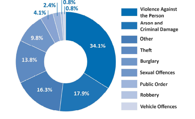 Primary crimes reported by clients in the Victim Empowerment Model